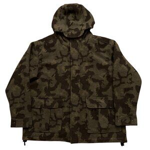 Guide Gear Hunting Coat Mens 2XL Jacket Parka Hooded Wool Camo Zip Buttons VTG